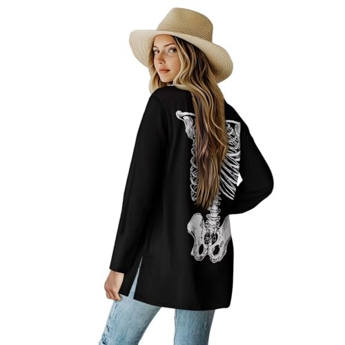 Image of Women's Open Front Cardigan Long Sleeve Loose Sweater Lightweight Soft Cardigan Jackets
