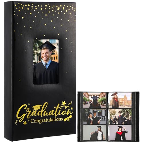 300 Pockets 2026 Graduation Photo Album 13 x 6 in...
