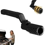 Electric Grill Brush, Cordless BBQ Grill Cleaner for Burnt-On Food, Safe Bristle-Free Electric GrillS Cleaning Tool for Outdoor Grills
