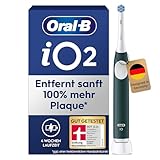Oral-B iO Series 2 Elektrische Zahnbürste — Electric Toothbrush, Inkl. 1 Aufsteckbürste, Reise-Etui — 3 Putzmodi für Zahnpflege, GUT GETESTET (2,2) von STIFTUNG WARENTEST, Designed by Braun, Grün