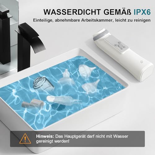 Aspirador Nasal, aspirador nasal elétrico recarregável, 5 níveis de potência de sucção, ajustável com 3 pontas de silicone suave, música integrada e luz relaxante