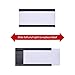 200 Pieces Magnetic Label Holders with Magnets Magnetic Data Card Holders with Clear Plastic Protectors for Metal Shelf, Whiteboard (1 x 2 Inch)
