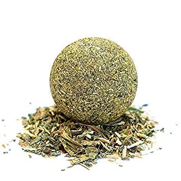 RvPaws Cat Mint Ball Natural Catnip Teeth Cleaning Playing Chew Claw Catnip Ball Toy for Kitten & Cat (Pack of 3)