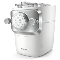 Philips Pasta Maker Series 7000 - ProExtrude Technology, Fully Automatic, 6 Shaping Discs, White (HR2660/00)