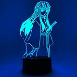 Otaku Lamps Demon Slayer - Muichiro Anime Night Light, 16 Color RGB LED – Gift for Otaku