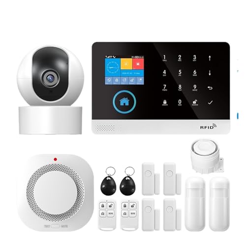 Tuya Smart Wifi Hemsäkerhet Larmsystem Trådlöst GSM Larmsystem Panel Smart Life App Kontroll Arbete(A...)