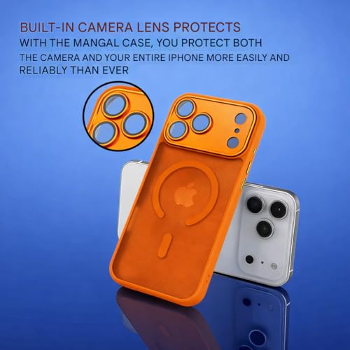 Image of Elzzi Magnetic Magsafe for iPhone 17 Pro Max Case (Compatible with MagSafe) Slim Translucent Matte Shockproof with Anti-Fingerprint Phone Case, Square-Cosmic