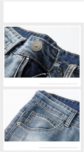 Men's Summer Lightweight Stretch Jeans Ice Silk Cotton Tapered Pants Cool and Comfortable Pants2