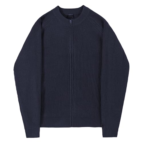 Men's Zip Up Cardigan Sweaters Casual Knit Cardigan Sweater for Men Regular Loose Fit Full Zip Sweater