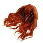 Healvian perruque orange d'Halloween Wig Halloween Party perruque orange avec frange à porter au quotidien courte ondulée pour femme pour cosplay