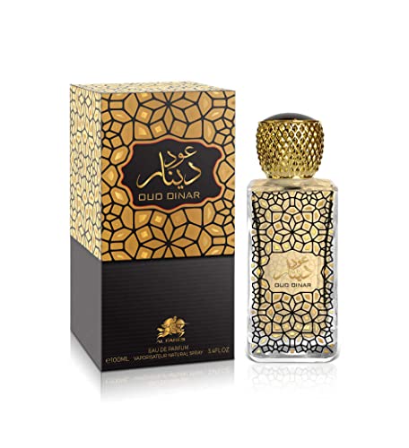 Oud Dinar unisex perfume (women and men), Al Fares Emper, Eau de parfum, vaporisateur natural spray (100 ml/ 3.4 Fl. Oz)