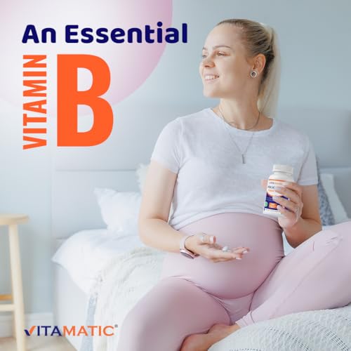 Image of Vitamatic Folic Acid 1000 mcg (1 mg), 240 Vegetarian Tablets | Vitamin B9 (Pack of 3)