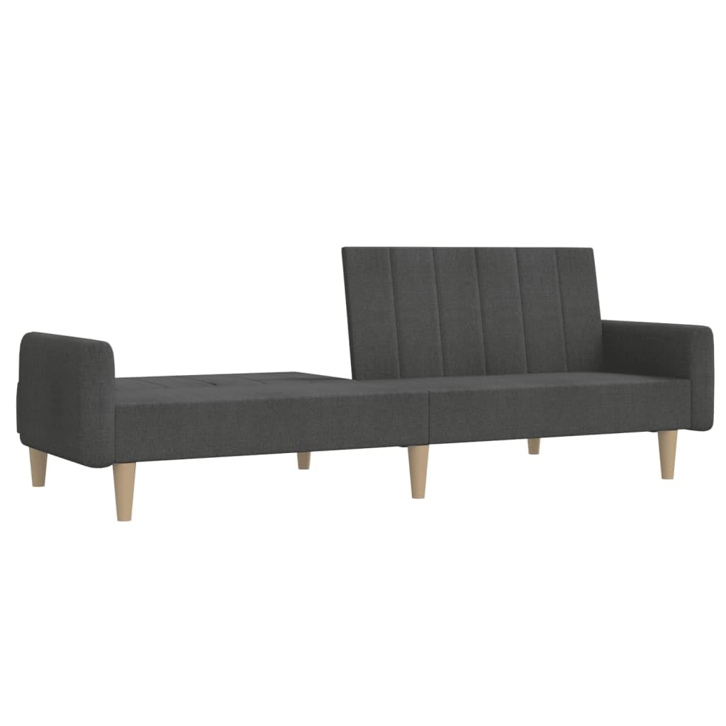 Divano Letto a 2 Posti Grigio Scuro in Tessuto,Divano da Soggiorno,Divano di Design Moderno,Divano Letto 2 Posti Economico-375853