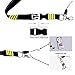 MELIFE Pilot Lanyard 4 Stripes for Keys with Detachable Safety Buckle Traveler Pilot Keychain Baggage Tag set