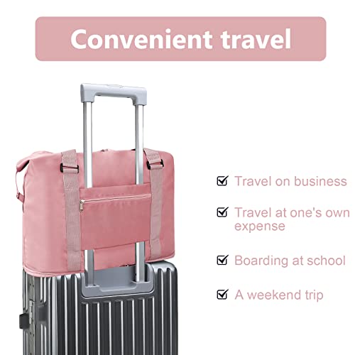 Sport Travel Duffel Bag,Konelia Waterproof Duffel Gym Tote Bag,Weekender Carry On Overnight Bags For Women With Trolley Sleeve Wet Pocket #TOP3