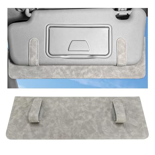 NYTKL Sun Visor Extender for Car, Anti-Glare Sunvisor Extension Shade Attachment for Safe Driving, Clip-On Sun Blocker Sunshade Extender Protect Driver Passenger from UV Rays (Spot Gray)