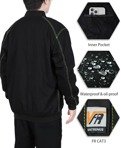 Image of VATRENUS FR Jacket for Men 11oz Fleece Lined Light Winter Coat Warm CAT3