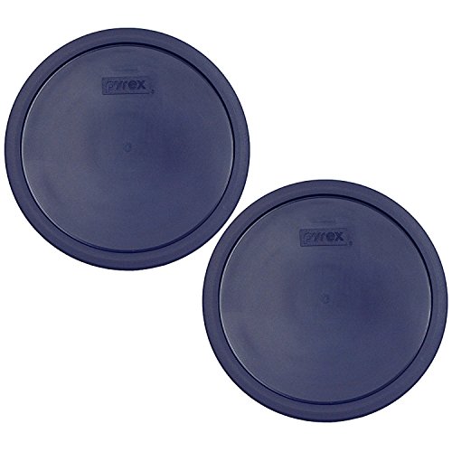 Pyrex 7403-PC 10 Cup Blue Round Plastic Storage Lid - 2 Pack
