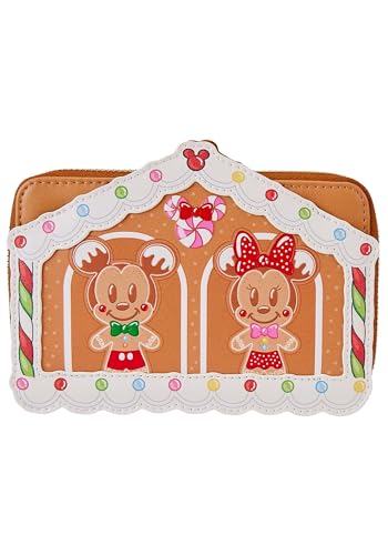 Loungefly Disney Mickey & Friends Gingerbread House Zip Around Wallet