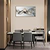 Abstract Wall Art for Living Room Black and Gold Bedroom Wall Decor Above Bed Modern Large Size Wooden Framed Artwork for Home Walls Abstract Pictures for Kitchen Bedroom Home Office 24x48inch