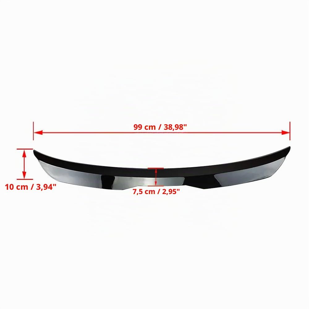 Alerón Trasero,para Fo-rd Puma ST-Line 2019 2020 2021 2022 2023 Hatchback ABS Carrocería Techo Trasero Spoiler Styling Maletero Coche Spoiler Accesorios,A/Black
