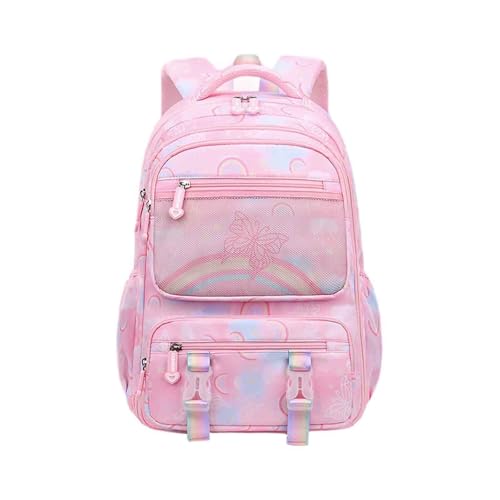 Mochila infantil para niñas en edad escolar – Diseño ligero amigable con la columna vertebral con apertura estilo congelador, perfecta para edades de 7 a 18 años, ideal para uso diario y uso cómodo
