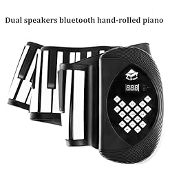 FEFCK 88-Key Roll Piano pour Débutant Et Enfants Dual Haut-parleurs Bluetooth Piano Piano Piano Soft Silicone Porte-Clavier MIDI - Les Beatles, Paul McCartney, John Lennon, RIngo Starr, George Harrison FEFCK 88-Key Roll Piano pour Débutant Et Enfants Dual Haut-parleurs Bluetooth Piano Piano Piano Soft Silicone Porte-Clavier MIDI – Image 3