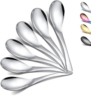 Soup Spoon,Kyraton Stainless Steel Thick Heavy-Weight Table Spoons,Dishwasher Safe(6 Pieces)