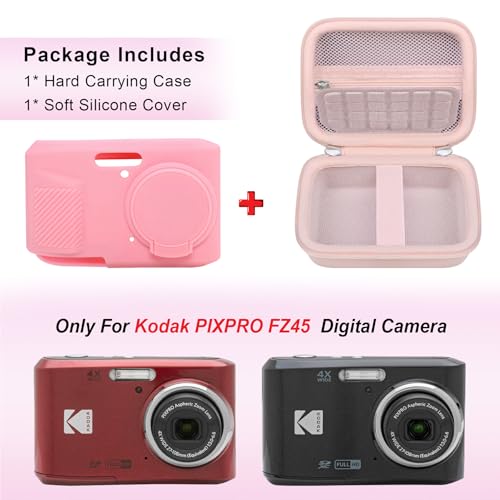 Funda rígida para cámara Kodak PIXPRO FZ45 rosa miniatura 2