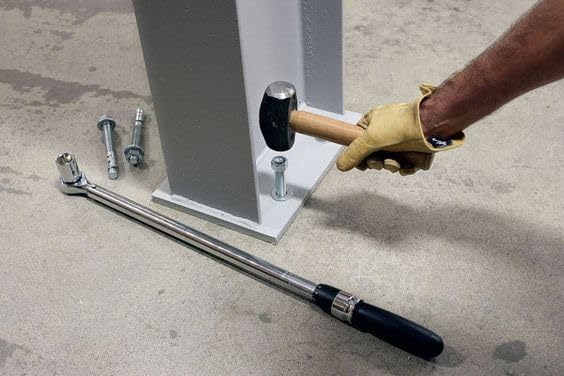 Wedge Type Fully Threaded Design Expansion Zinc Plated Anchor Bolts Pack of 10 Pcs Fasteners through Bar (10mmX75mm)