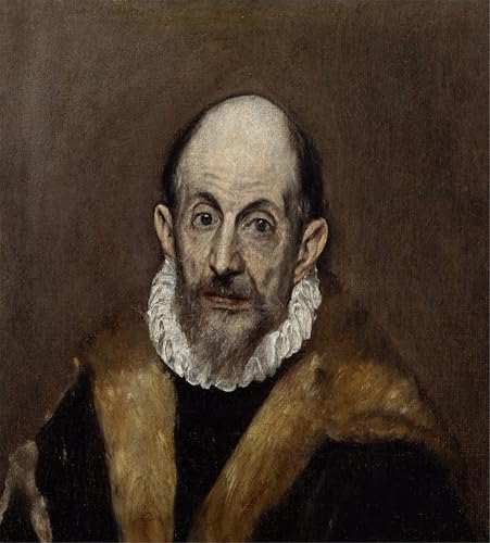 Impressions d'art mural El Greco, poster portrait vieil homme vintage haute qualité
