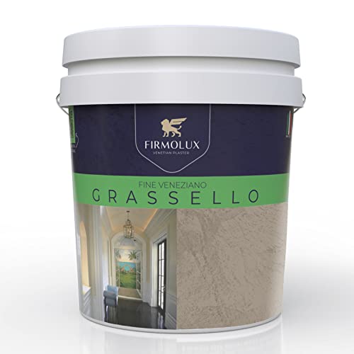 FirmoLux Grassello Authentic Venetian Plaster | Polished Plaster | Made in Italy from Lime & Marble | Dark Brown Colors (21) | Color: BM999 Rustic Taupe