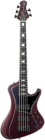 ESP EIISTREAMSL5DMRS Bass Guitar, Deep Red Metallic Satin