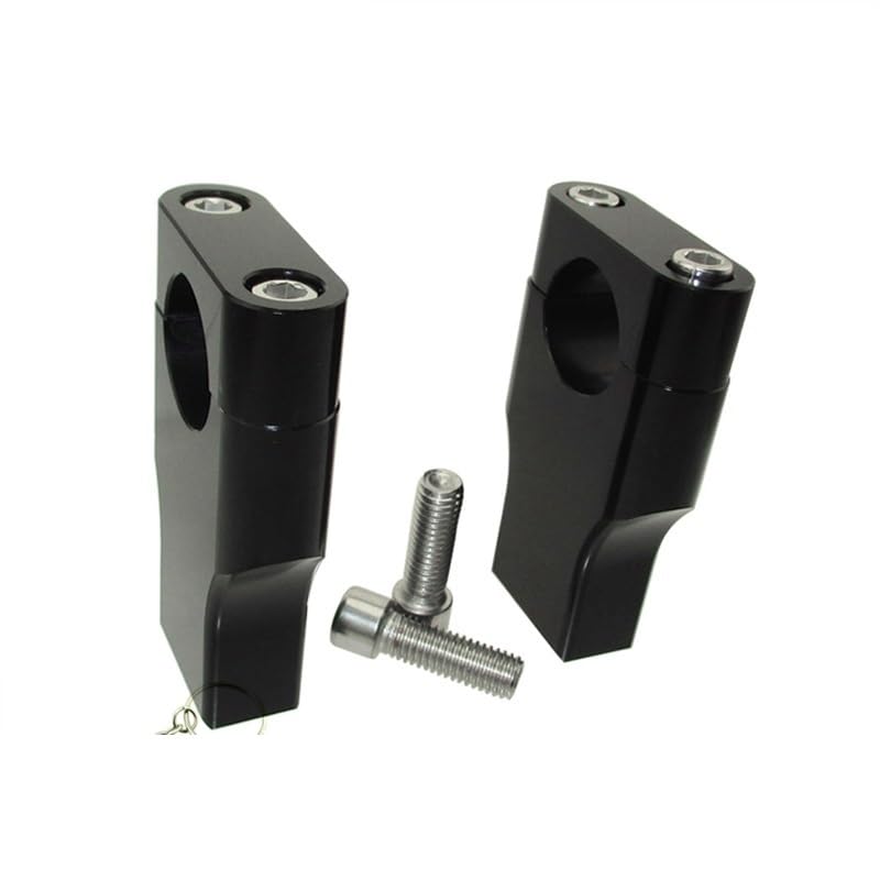 Rehausseurs de guidon moto 28mm CNC noir pour pit dirt bike et motard