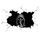 duoyif Wandtattoo Totenkopf Wandaufkleber, Skull Wand Fenster Aufkleber, Wandaufkleber Schädel Wandbild, Halloween Wandaufkleber Totenkopf Skull Wandsticker Für Geisterfest Fenster Wanddeko (A)