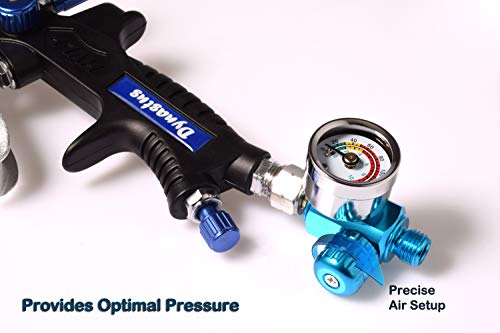 Dynastus 20 oz. Professional Composite HVLP Air Spray Gun Detail Paint Sprayer, 2.0mm Nozzle, with Air Regulator Kits - Thumbnail 2
