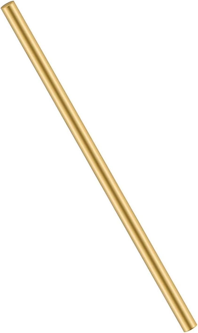 Brass Round Rod Tower Rod, 12mm Diameter, 10cm/3.9in Length, Fits Various Axles/Axles, Diameter