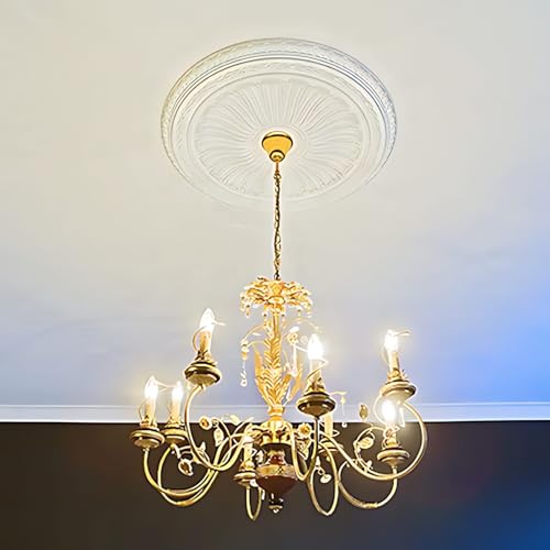 Rosace plafond Profhome 156036 masquer défauts et câbles - 4