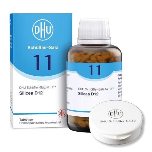 DHU Schüßler-Salz Nr. 11 Silicea D12 Das Mineralsalz der Haare der Haut und des Bindegewebes das Original umweltfreundlich im Arzneiglas 900 St. Tabletten mit Tablettendöschen