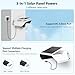 Solar Panel Charging Mount Compatible for Security Camera Wireless Outdoor,Solar Charger Power Built-in 8000mAH Rechargeable DC 5V Battery,Type-C,Micro USB and DC Port Cable,Waterproof