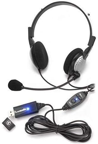 AndreaVoice Recognition USB Headset with Noise Cancelling Microphone for Nuance Dragon Speech Recognition Software