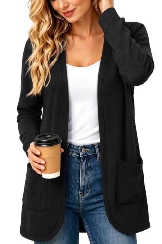 OFEEFAN Womens Cardigan Casual Long Sleeve Shirts Fall Clothes