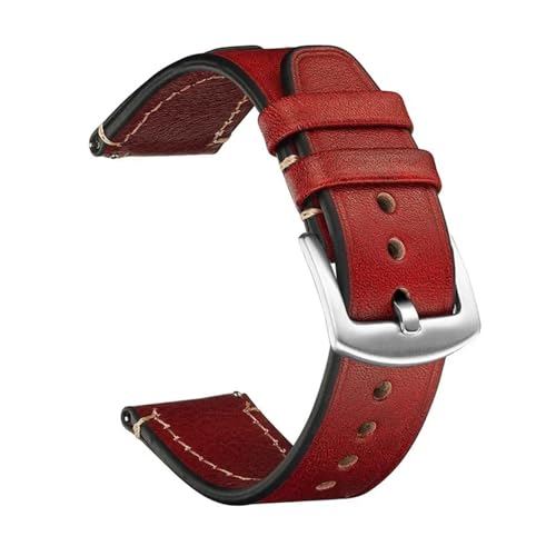 [] YingYou 20mm 22mm nhCh wbhC[ v rvXgbv NCbN[X jo[T prvoh Xgoh(Wine Red silver BK,22mm)