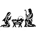 Holy Family Nativity Shadow Garden Stakes by Collections Etc