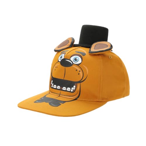 Casquette FNAF Freddy snapback marron le cadeau parfait pour anniversaire de jeune gamer