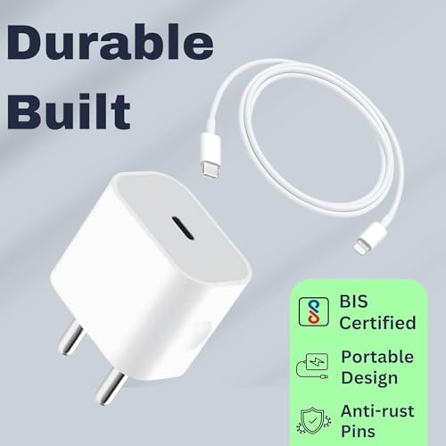 Image of RAVIAD 20W Original (MFi-Certified) Super Fast Charger Adapter & Lightning Cable, Compatible with iPhone 14 /14 Plus /14 Pro /14 Pro Max /13 /12 /11 /X /8 /7 Series, Fast Charging PD Wall Charger by Sakit