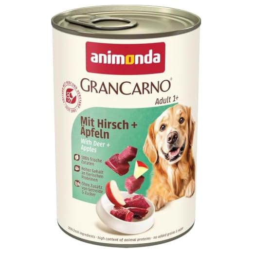 animonda GranCarno Nassfutter mit Hirsch