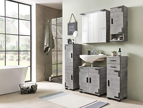 Schildmeyer Under Sink Cabinet, Stone Grey, ca. 59,8x32,6x62,4 cm Schildmeyer Under Sink Cabinet, Stone Grey, ca. 59,8x32,6x62,4 cm