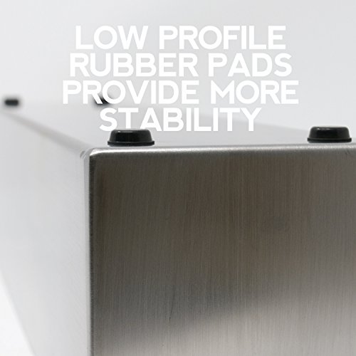 Buhbo Modern Trough Rectangle Planter 16 Inch, Brushed Stainless Steel #TOP4