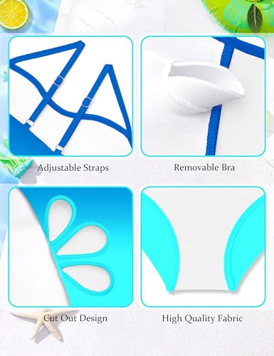 Image of Girls Swimsuit Adjustable Straps Cut Out One Piece Bathing Suit with Solid Color Cover Up Skirt Girls' Swimwear 5-16Y